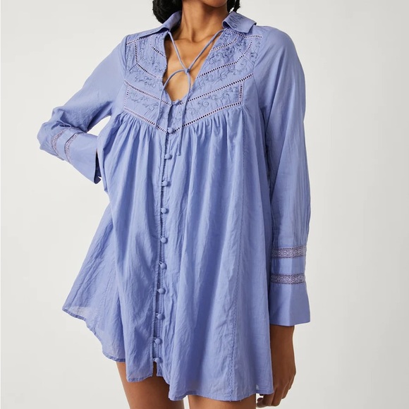 💫Free People Haddie Solid Mini Dress✨ Brand New✨ - Picture 2 of 9